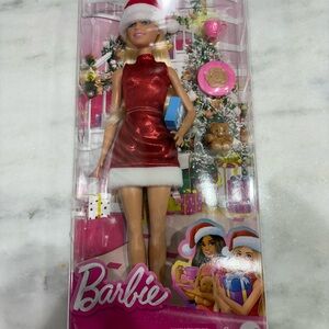 Mattel Barbie in Festive Red and White Dress